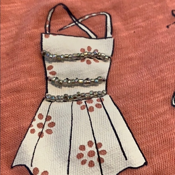 Girls Abercrombie peach tank with sequin detail - Picture 3 of 9